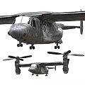 Advanced Military Fighter Jets With Camouflage And Rotors In Flight