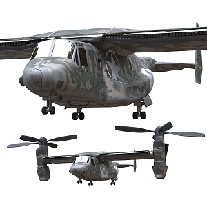 American Osprey Rotorcraft American Fighter Osprey Rotorcraft Military Aircraft Helicopter Transport Aircraft 3d model