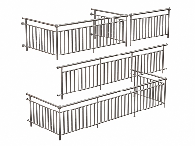 Modern Railing Guardrail model