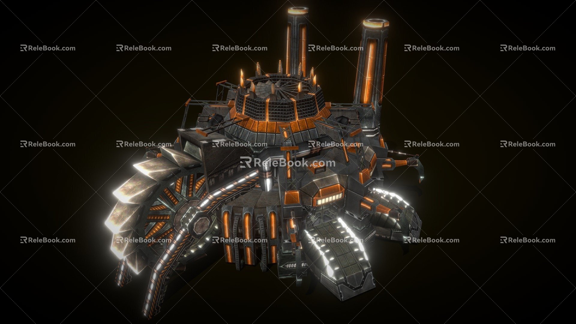 weapons sci-fi building 3d model