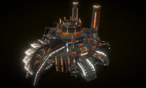 weapons sci-fi building 3d model