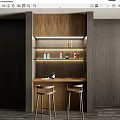 Modern Bar Chair Combination Bar Chair Combination Bar Stool Combination Bar Stool Combination 3d model