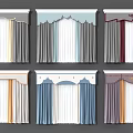Various Stylish Curtains With Different Colors Valances And Tassel Details