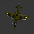 Aerospace Military Fighter Jet With Camouflage Paint Shark Mouth And Missiles