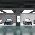 Huawei Virtual Car Exhibition Showroom With Four Vehicles On