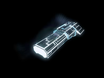 Modern Spaceship Space Warship 3d model