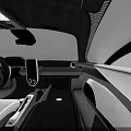 Sleek White And Black Supercar With Streamlined Body Large Rear Wing And Two Seater Cabin