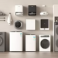 Modern Washing Machine Collection With Front Loading And Top Loading Designs In Gray And White