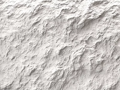 White Textured Wall Component With Rough Surface And Natural Finish 3d model