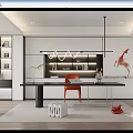 Modern Study Simple Study 3d model
