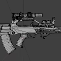 Modern Tactical Rifle Featuring Scope Ergonomic Grip And Advanced Attachments
