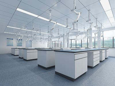 Modern Laboratory 3d model