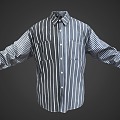 Modern Shirt Shirt Suit Long Sleeve 3d model