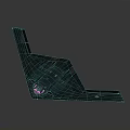 Sleek Military Stealth Aircraft With Flying Wing Design And Dark Coloring