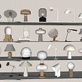 Modern Table Lamp Cream Wind Table Lamp 3d model