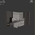 Modern Open Kitchen Interior With Marble Island Countertop Cabinets And Appliances