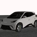 Sleek Silver Compact SUV With Modern Design Black Wheels And Yellow Calipers On Open Road