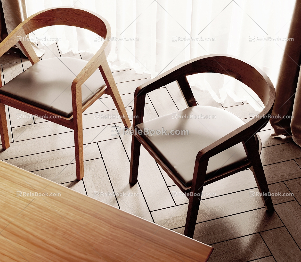 Modern single chair model