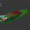 Luxury Speedboat With Sleek Black Red Design And Select Logo