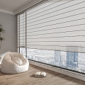 Shangri-La blinds venetian blinds pull sofa 3d model