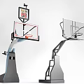 Portable Basketball Hoop Systems With Backboard Scoreboard And Stable Base