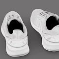 Adidas White Mesh Running Shoes With Three Stripe Design And Lace Up Closure
