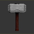 Viking Hammer Hammer Warhammer Cartoon Hammer Magic Hammer Thor's Hammer Ancient Weapons Cold Weapons 3d model