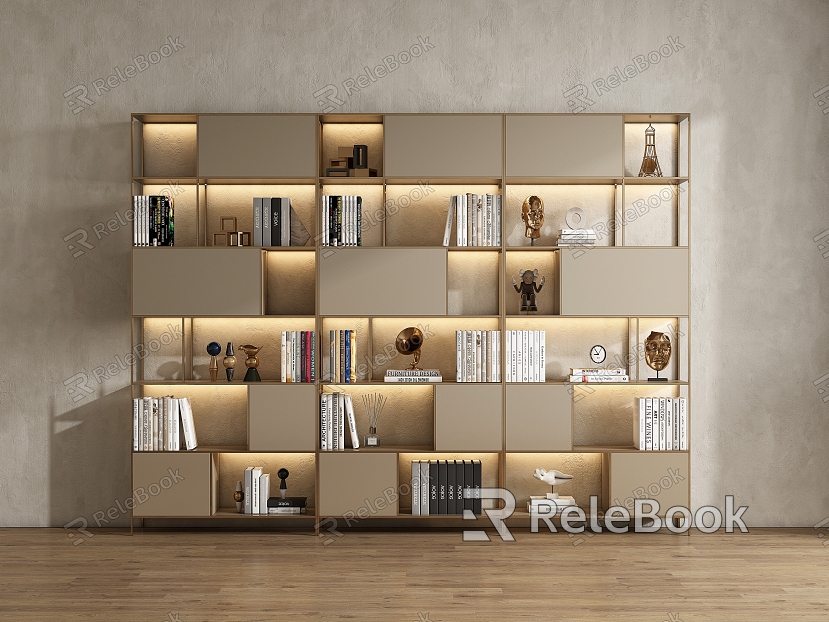 Modern Bookcase Bookshelf model