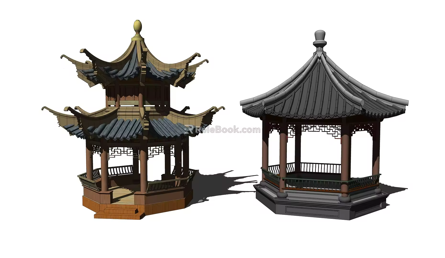 Chinese-style pavilion 3d model