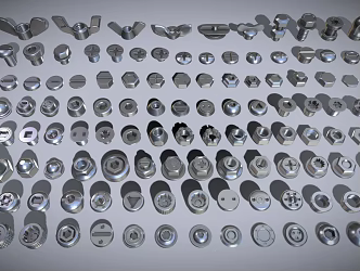 modern nut 3d model