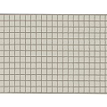 Square Area Rug With Grid Pattern Light Color And Fringed Edges 3d model