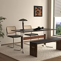 Modern Office Tables and Chairs Negotiation Tables and Chairs Conference Tables and Chairs 3d model