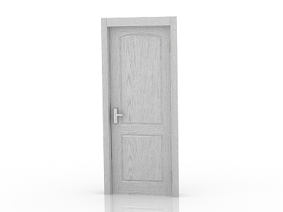 Modern Interior Door Solid Wood Door 3d model