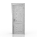 Modern Interior Door Solid Wood Door 3d model