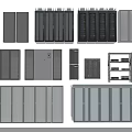 Server Racks And Data Center Equipment Including Network Cabinets And Storage Systems