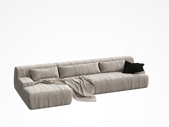 Three-seat sofa 3d model