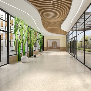 Modern Kindergarten Hall 3d model