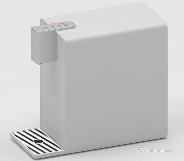 Modern White Kitchen Water Dispenser With Compact Design For Home Use 3d model 