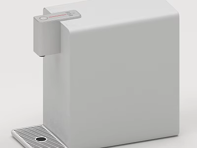 Modern White Kitchen Water Dispenser With Compact Design For Home Use 3d model