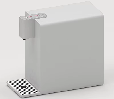 Modern White Kitchen Water Dispenser With Compact Design For Home Use 3d model
