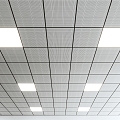 Perforated aluminum plate ceiling flat lamp perforated plate aluminum veneer aluminum gusset plate 3d model