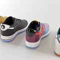 Colorful Sneakers With Various Styles And Assorted Color Designs For Casual Wear
