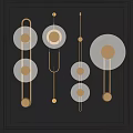 Elegant Modern Wall Lamps With Circular Metal Design And Warm Lighting