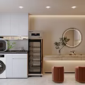 Modern Beauty Salon Interior Design With Treatment Beds Equipment And Plants