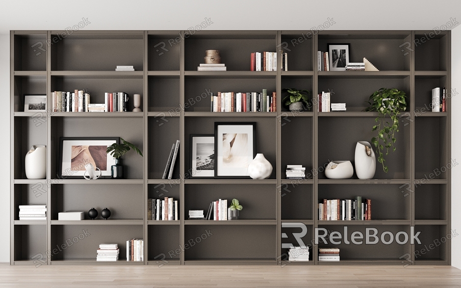 Modern bookcase model