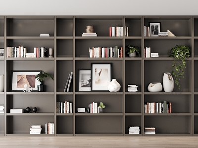 Modern bookcase model