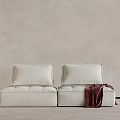 modern double sofa leisure sofa 3d model