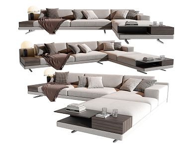 Modern Corner Sofa Minotti Combination Sofa Combination Sofa 3d model