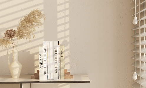 Modern Book Ornaments Combination 3d model