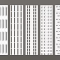 Modern Partition Cement Brick Partition Precast Brick Wall Hollow Brick Lightweight Brick Partition 3d model
